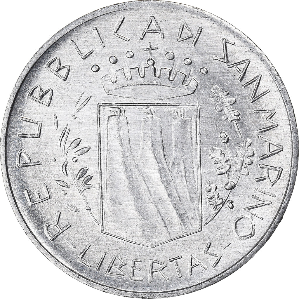 Munten, San Marino, 10 Lire, 1981, Rome, ZF+, Aluminium, KM:119