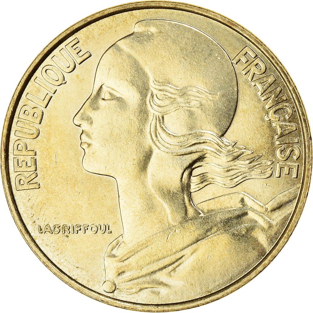 Moneda, Francia, Marianne, 20 Centimes, 1997, Paris, SC, Aluminio - bronce