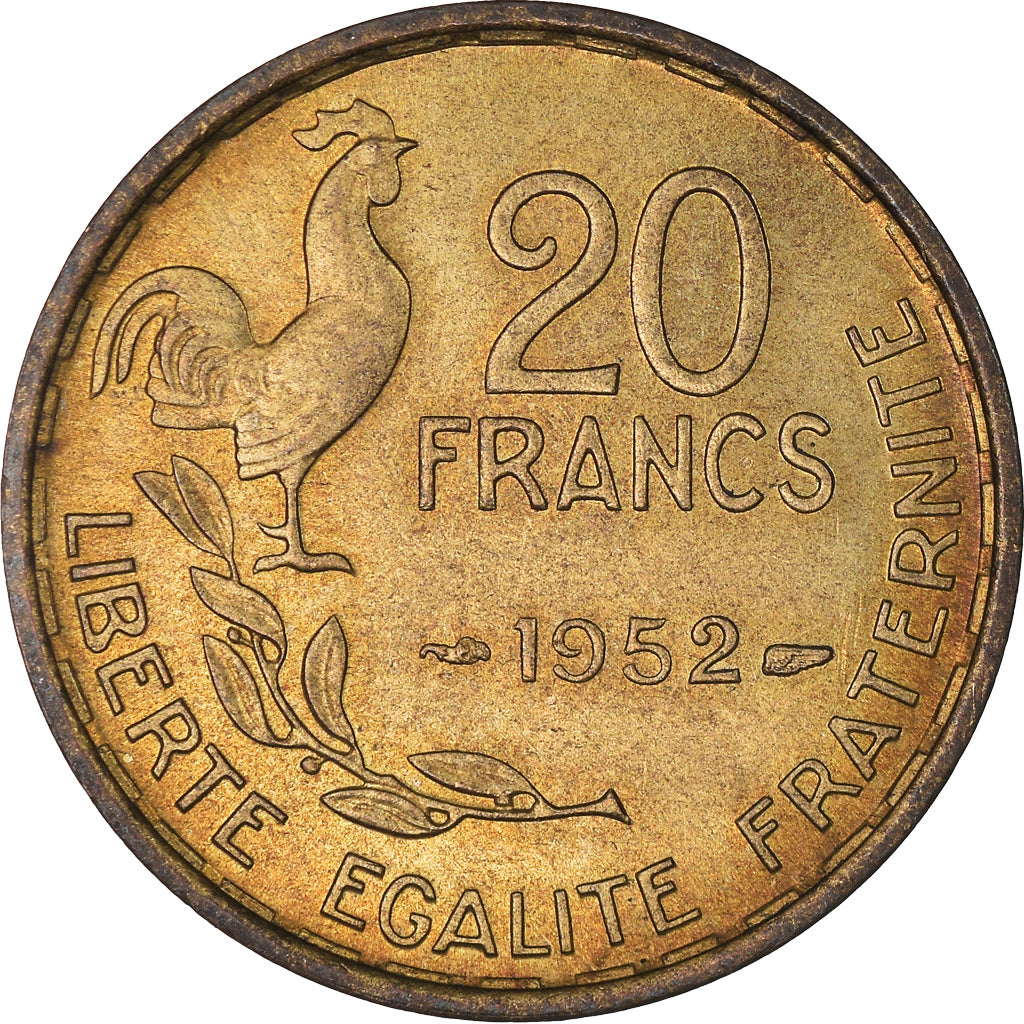 Moneda, Francia, Guiraud, 20 Francs, 1992, Paris, EBC, Aluminio - bronce