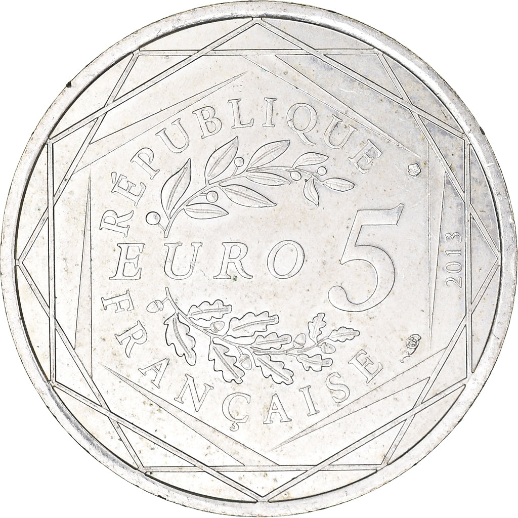 France, 5 Euro, Liberté, 2013, AU(50-53), Silver, Gadoury:EU645