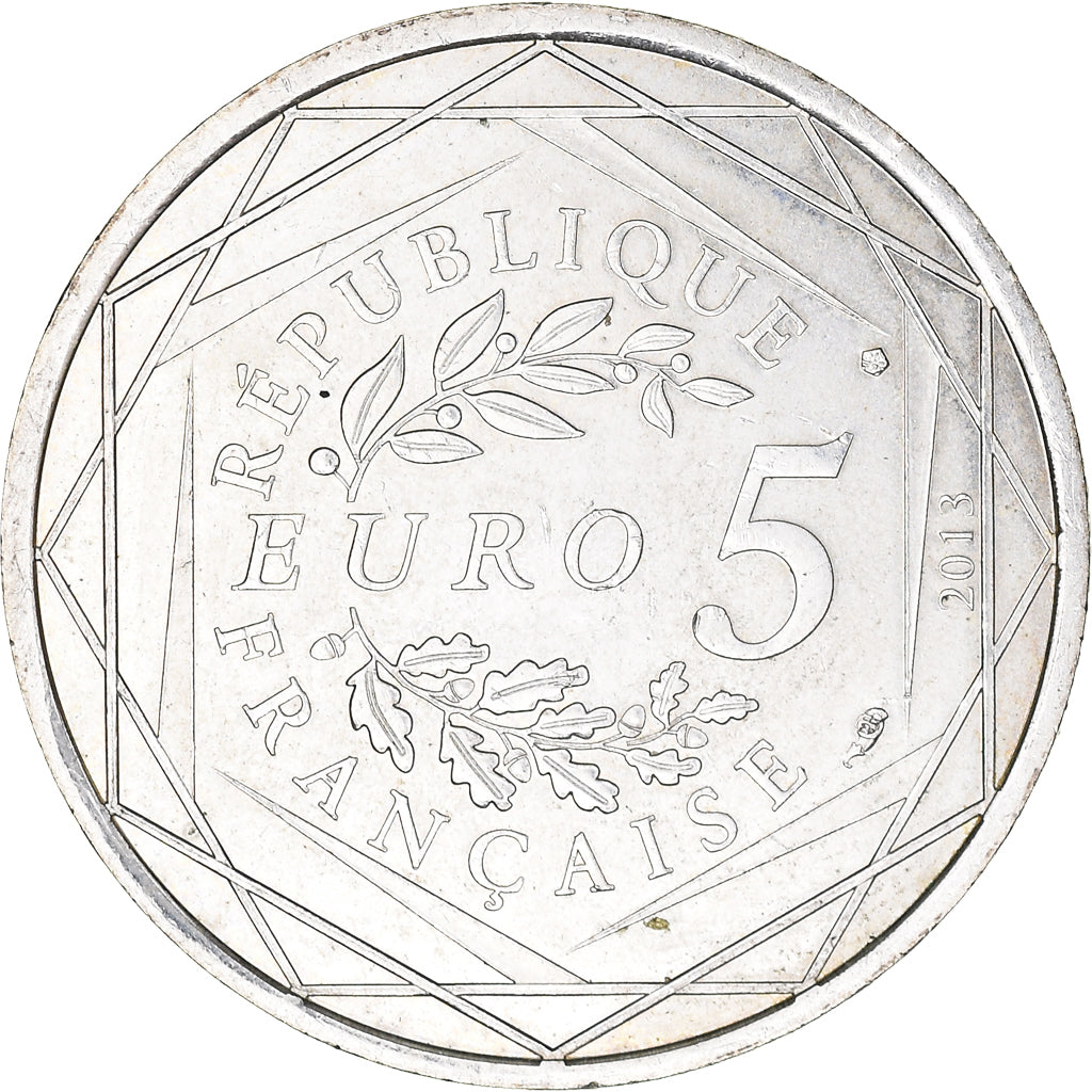France, 5 Euro, Fraternité, 2013, AU(50-53), Silver, Gadoury:EU647