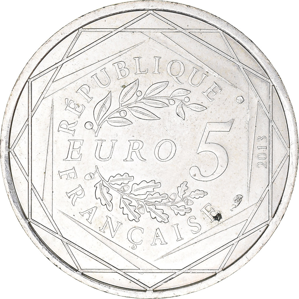 France, 5 Euro, Egalité, 2013, AU(50-53), Silver, Gadoury:EU646