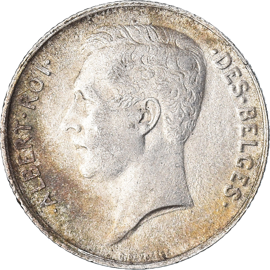 Coin, Belgium, Albert I, Franc, 1913, EF(40-45), Silver, KM:72