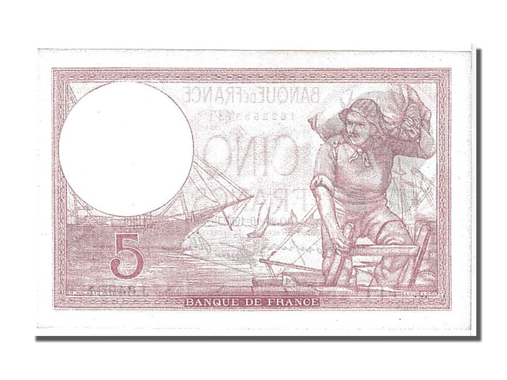 Biljet, Frankrijk, 5 Francs, 5 F 1917-1940 ''Violet'', 1939, 1939-10-26, SPL