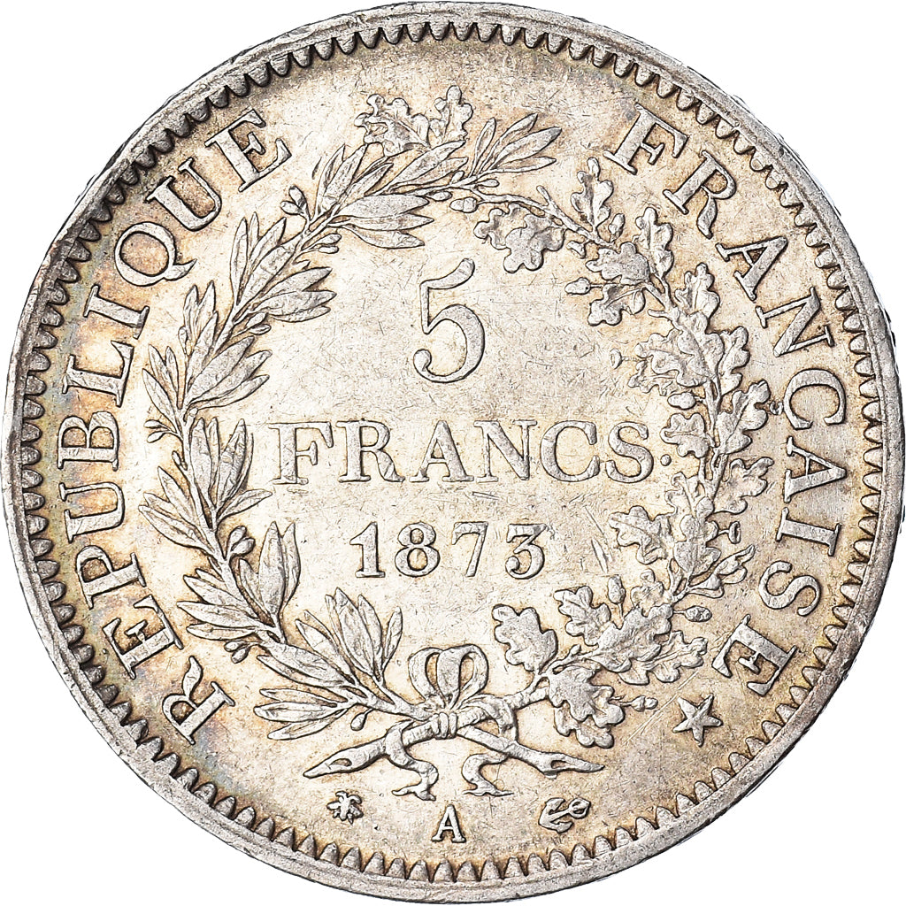 Monnaie, France, Hercule, 5 Francs, 1873, Paris, TTB, Argent, Gadoury:745a
