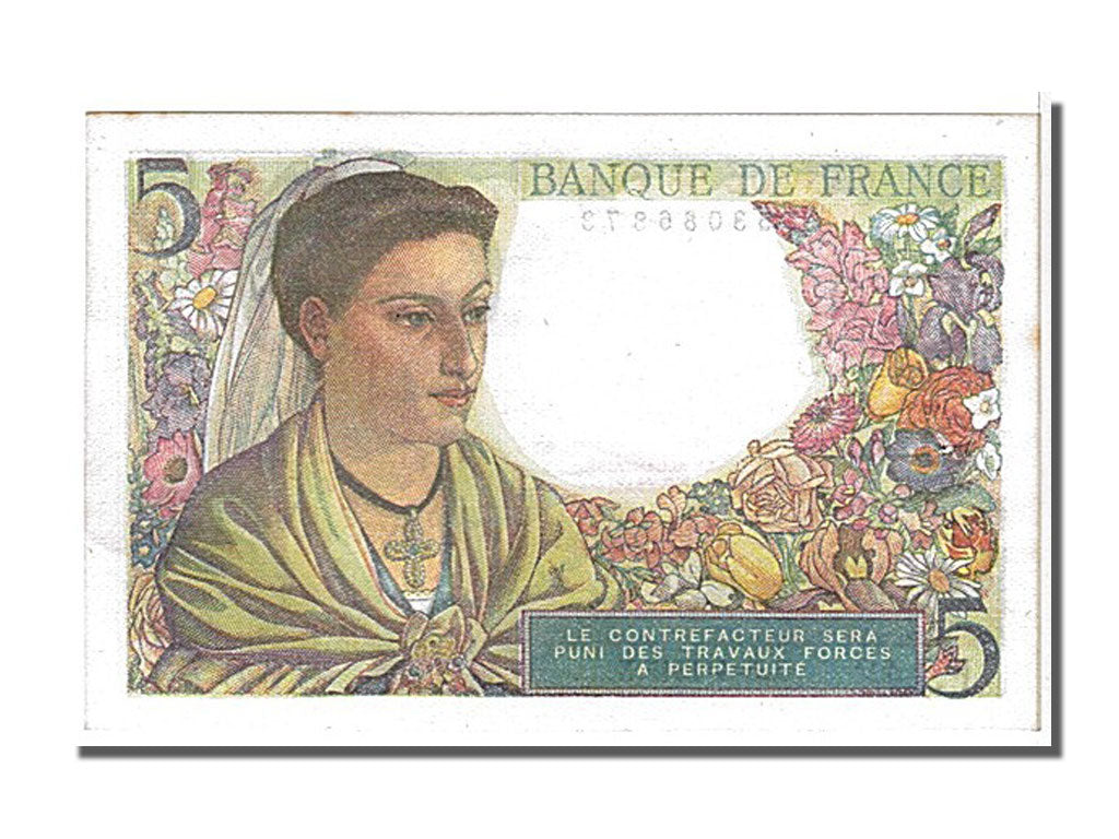 Banconote, Francia, 5 Francs, 5 F 1943-1947 ''Berger'', 1945, 1945-04-05, SPL