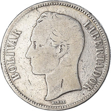 Munten, Venezuela, Gram 25, 5 Bolivares, 1888, ZG+, Zilver, KM:24.1
