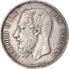 Monnaie, Belgique, Leopold II, 5 Francs, 5 Frank, 1873, TTB, Argent, KM:24