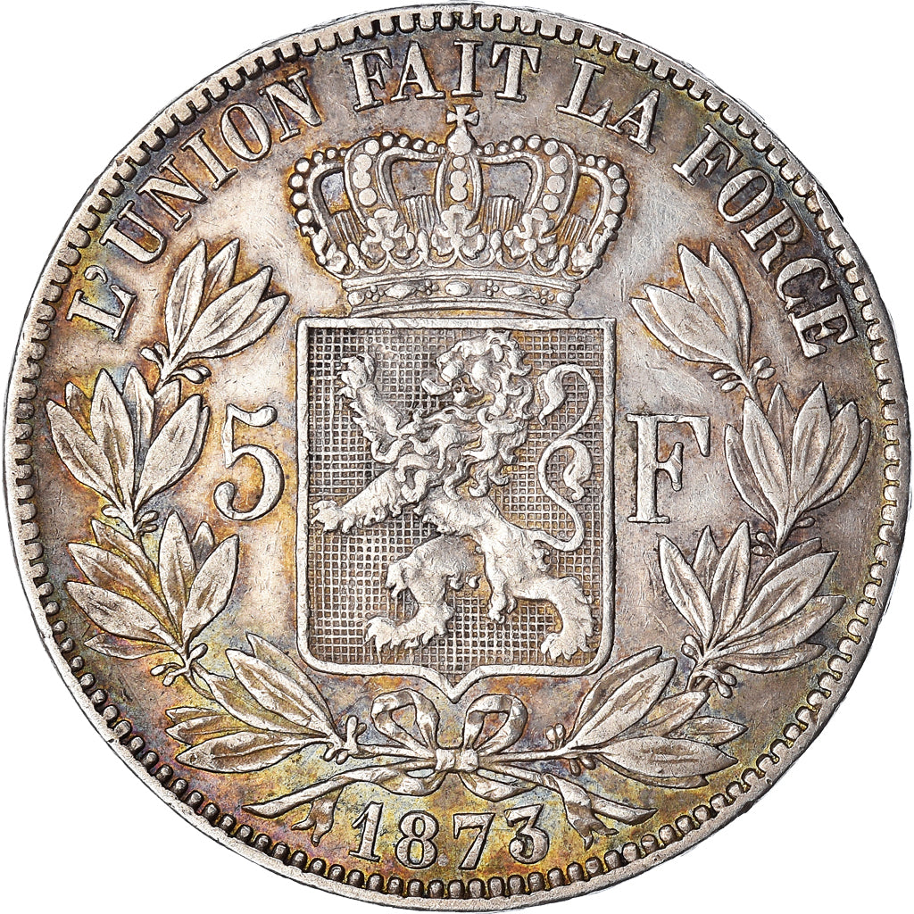 Monnaie, Belgique, Leopold II, 5 Francs, 5 Frank, 1873, TTB, Argent, KM:24