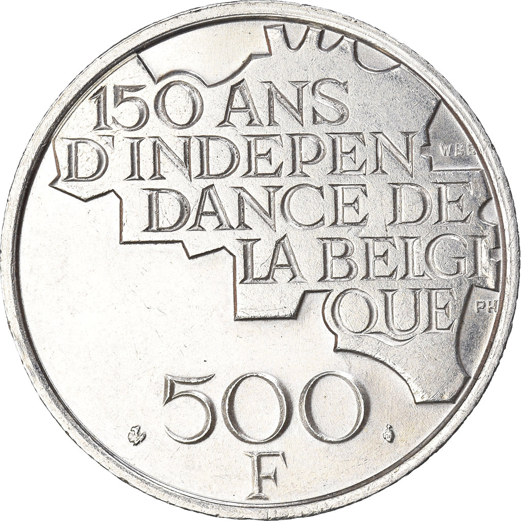Coin, Belgium, Baudouin I, 500 Francs, 500 Frank, 1980, Brussels, AU(55-58)