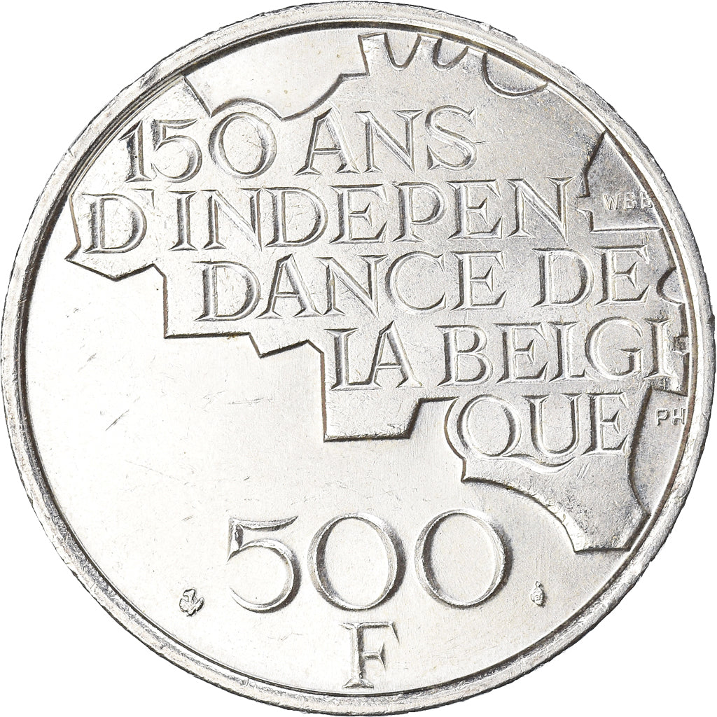 Coin, Belgium, Baudouin I, 500 Francs, 500 Frank, 1980, Brussels, AU(55-58)