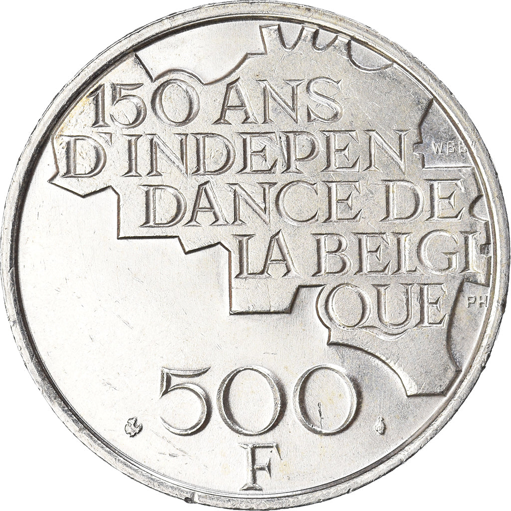 Coin, Belgium, Baudouin I, 500 Francs, 500 Frank, 1980, Brussels, AU(55-58)