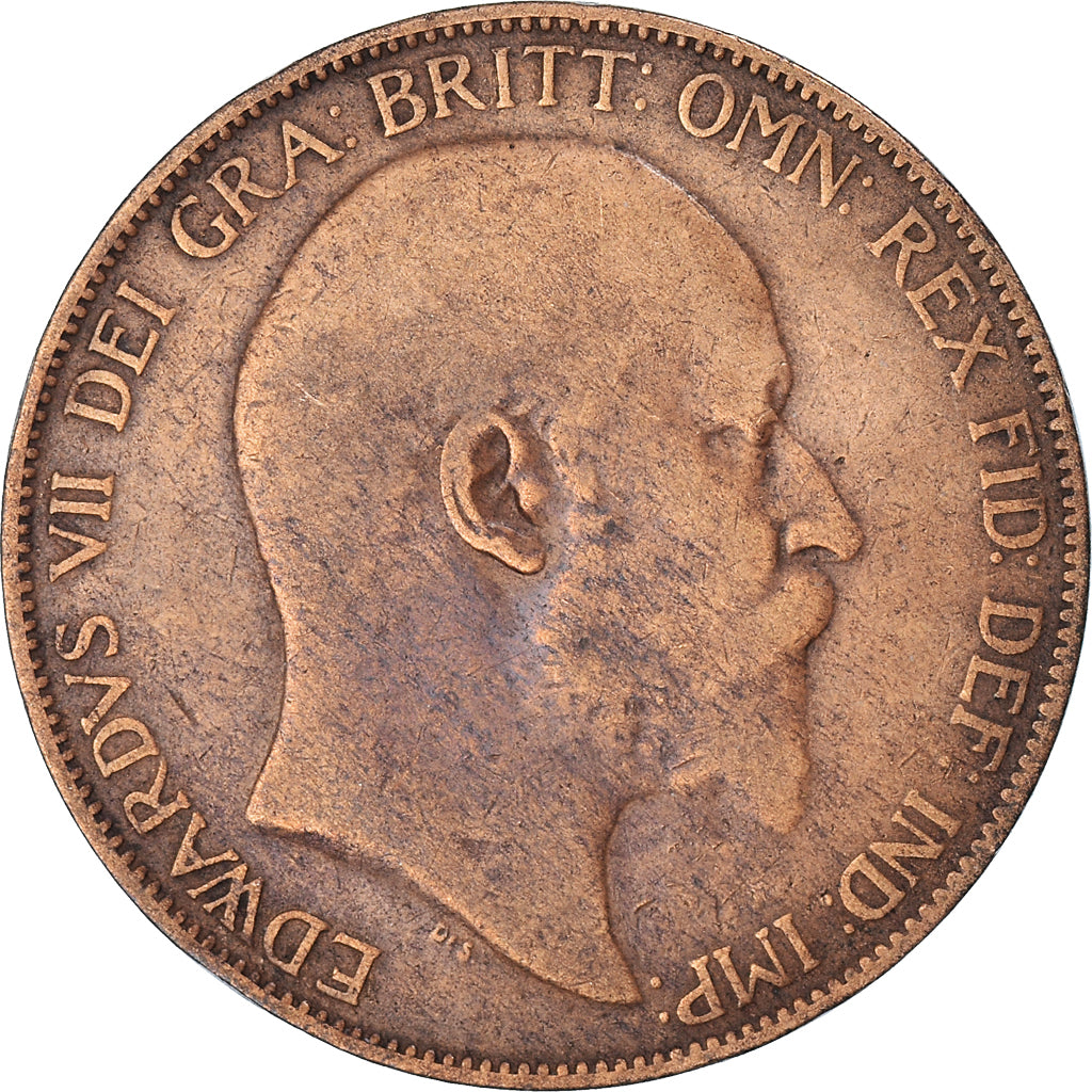 Coin, Great Britain, Edward VII, Penny, 1906, VF(30-35), Bronze, KM:794.2