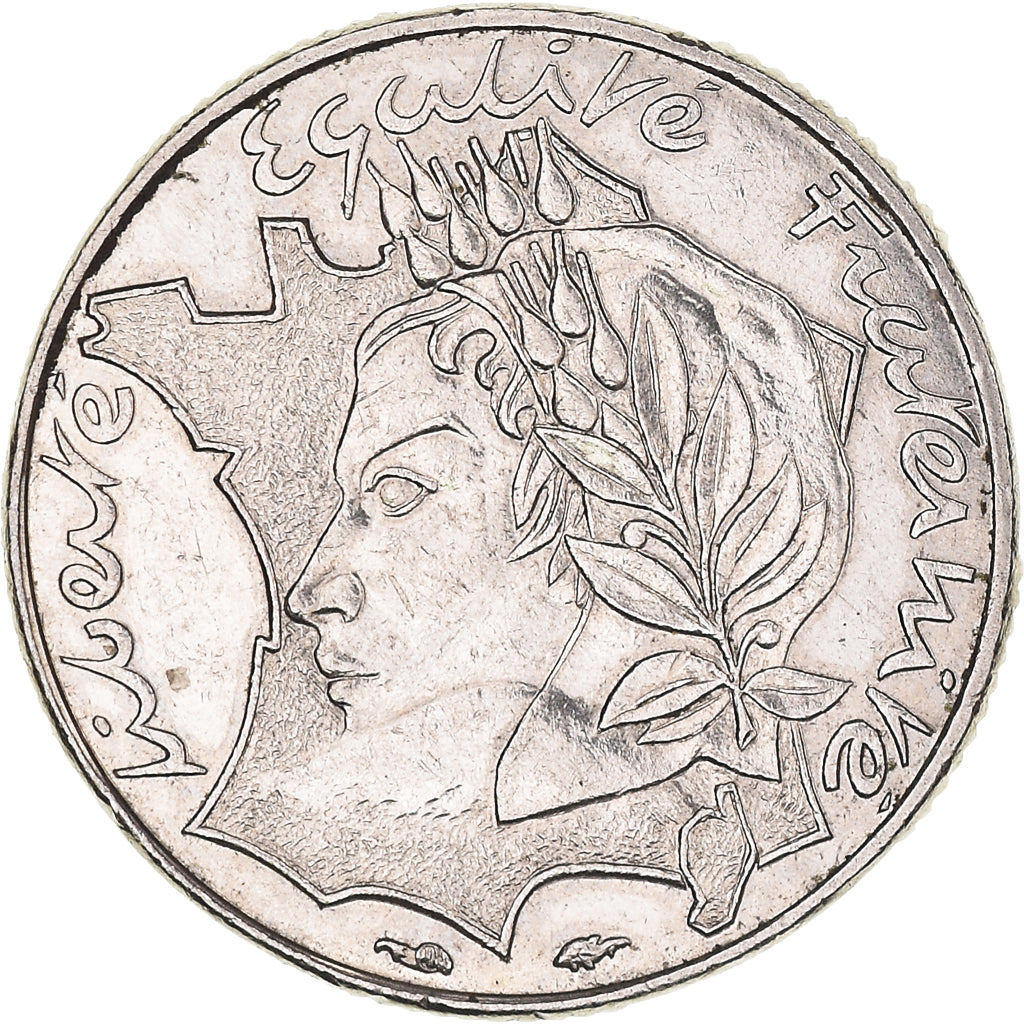 Münze, Frankreich, Jimenez, 10 Francs, 1986, VZ, Nickel, KM:959, Gadoury:824