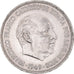 Coin, Spain, Caudillo and regent, 5 Pesetas, 1950, AU(50-53), Nickel, KM:778