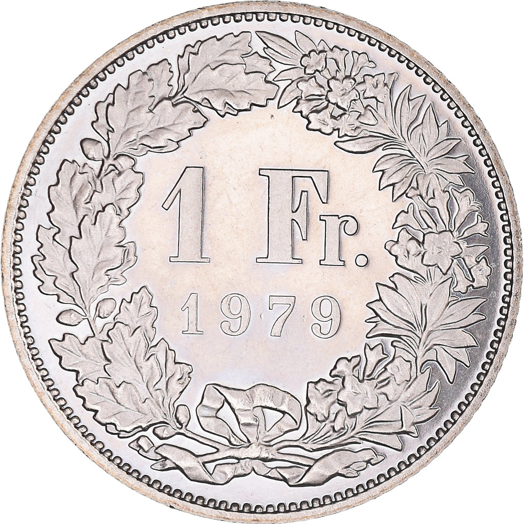 Munten, Zwitserland, Franc, 1979, Bern, Proof, UNC-, Cupro-nikkel, KM:24a.1