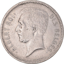 Coin, Belgium, Albert I, 5 Francs, 5 Frank, 1932, Position A, EF(40-45), Nickel