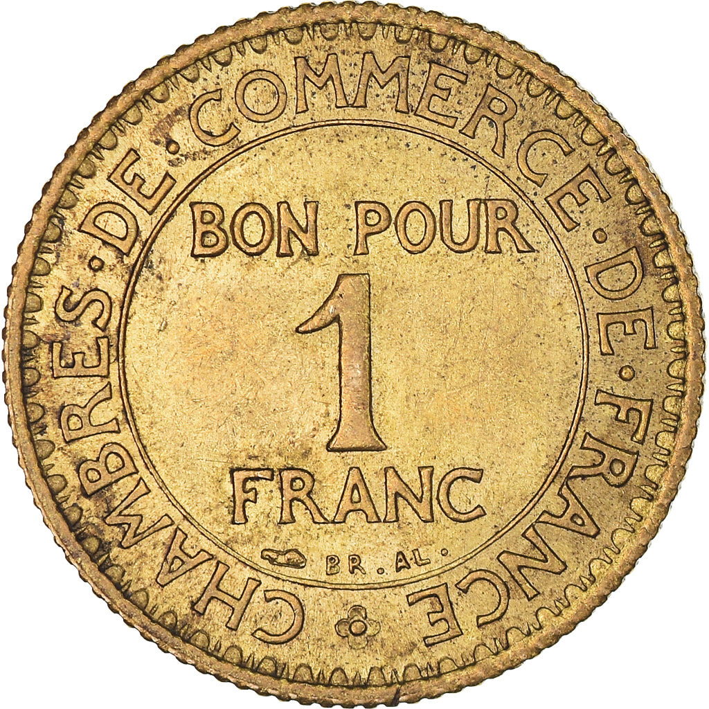 Moneta, Francja, Chambre de commerce, Franc, 1921, Paris, AU(50-53)