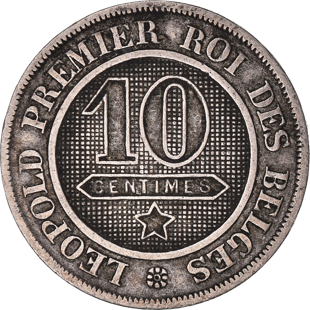 Coin, Belgium, Leopold I, 10 Centimes, 1861, EF(40-45), Copper-nickel, KM:22