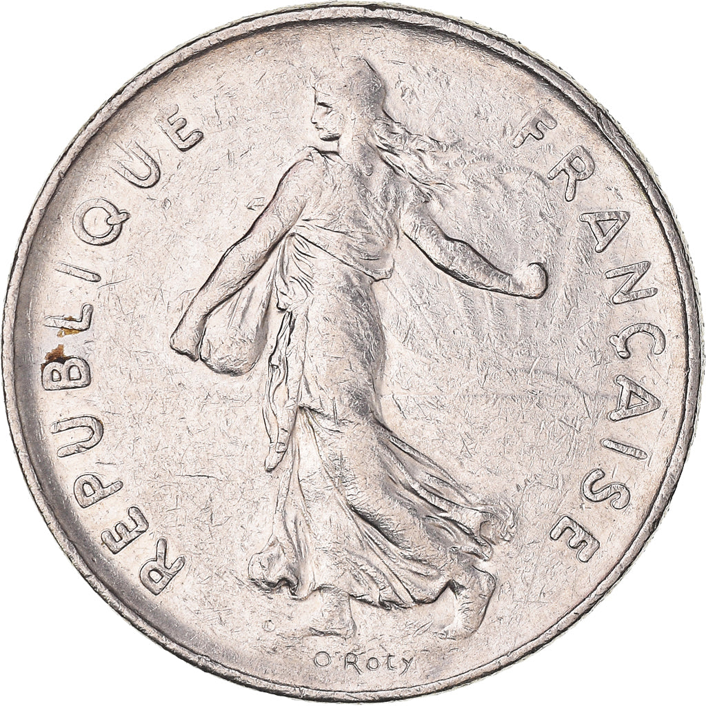 Moneta, Francia, Semeuse, 5 Francs, 1990, Paris, BB, Nichel placcato