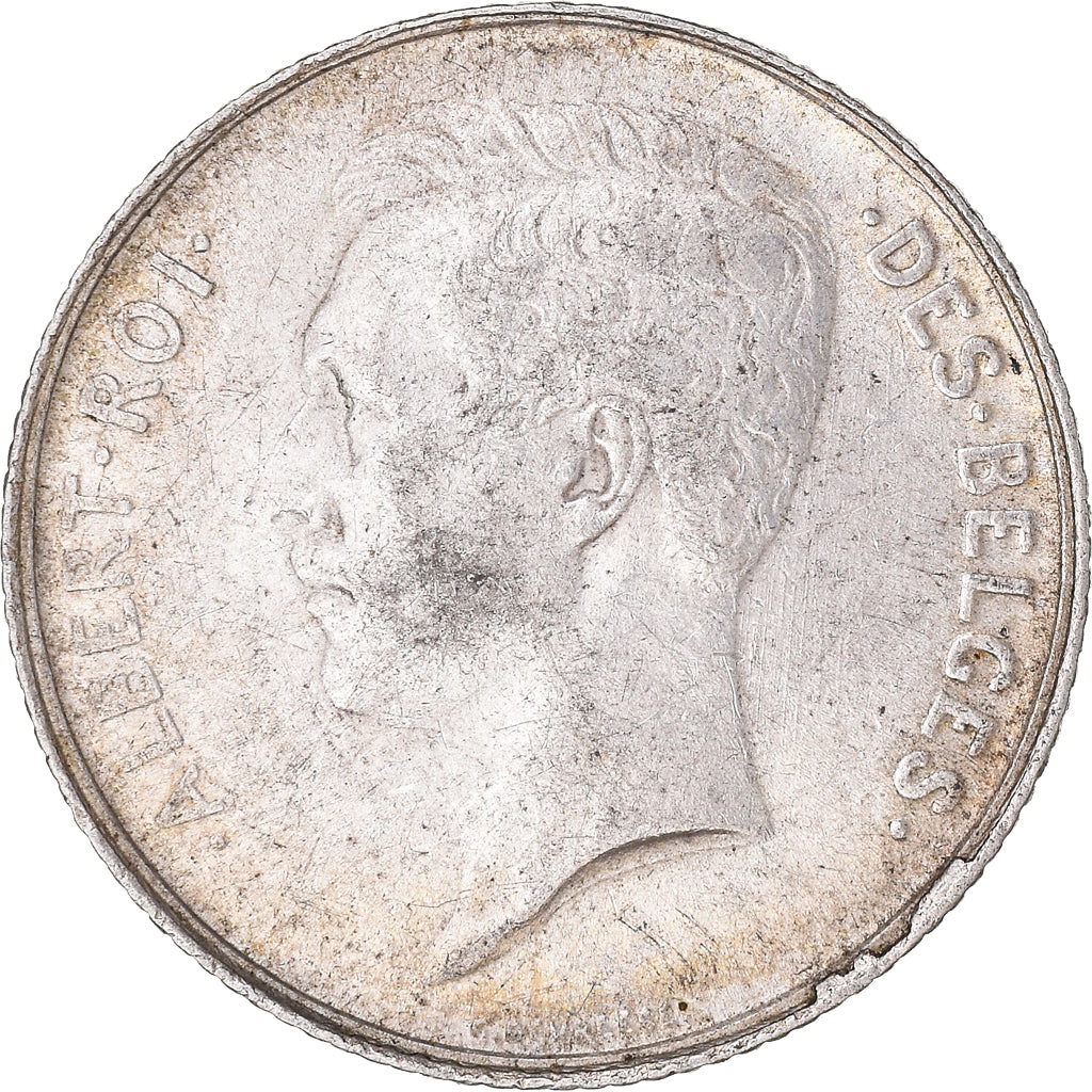 Moneta, Belgio, Albert I, Franc, 1913, BB+, Argento, KM:72