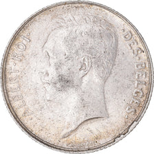 Moneta, Belgio, Albert I, Franc, 1913, BB+, Argento, KM:72