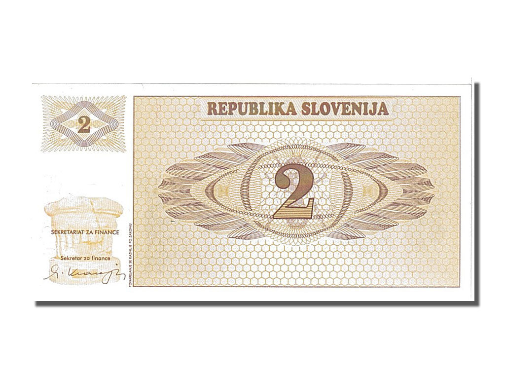 Banknot, Słowenia, 2 (Tolarjev), 1990, UNC(65-70)