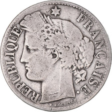 Monnaie, France, Cérès, 2 Francs, 1871, Bordeaux, TB, Argent, Gadoury:530
