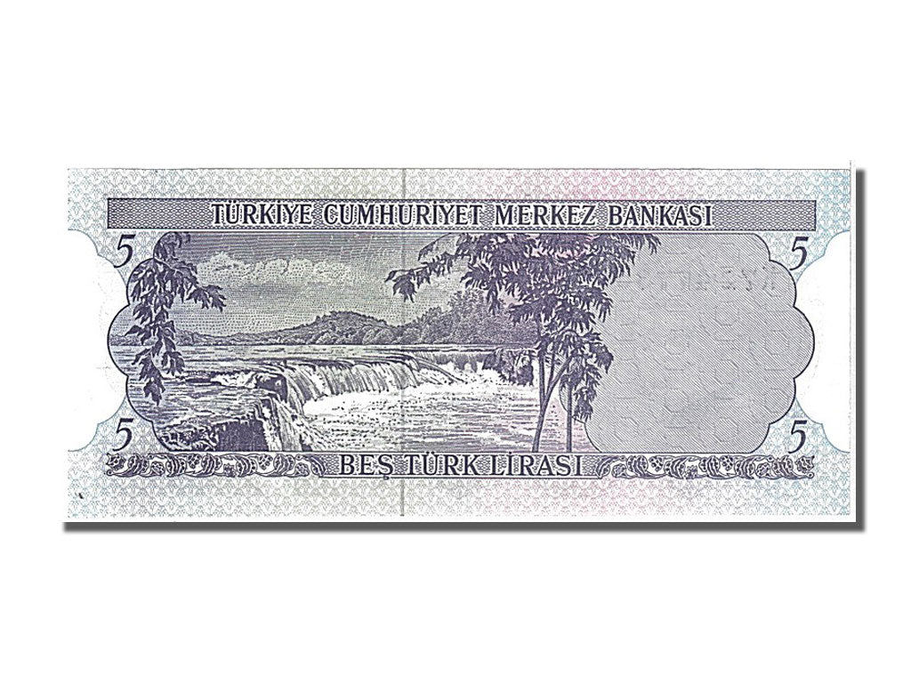 Geldschein, Türkei, 5 Lira, 1976, UNZ