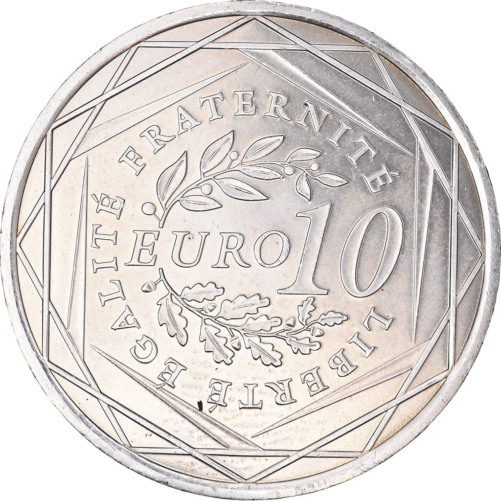 France, 10 Euro, 2009, AU(55-58), Silver, Gadoury:EU337, KM:1580