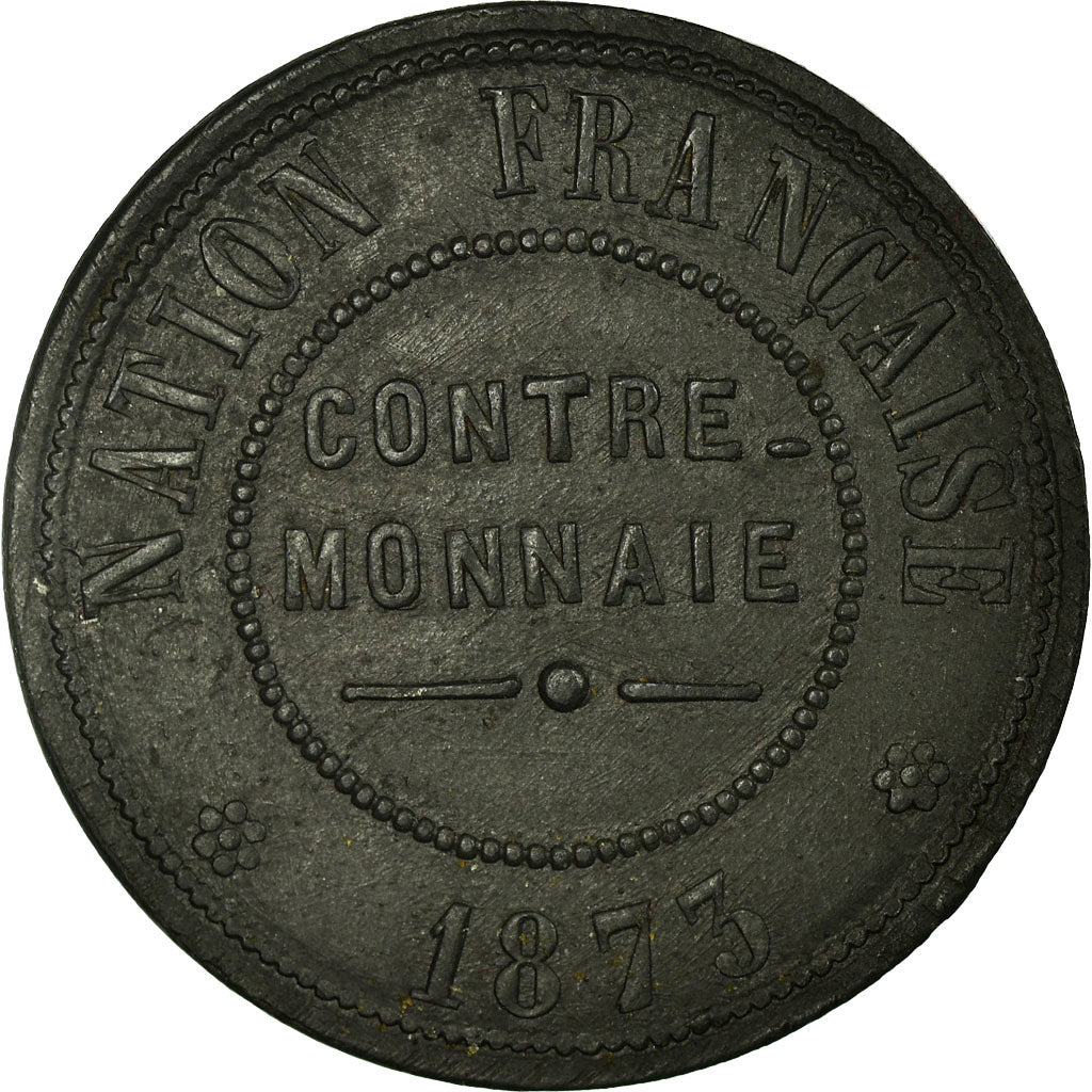 Moneta, Francia, 5 Centimes, 1873, SPL-, Zinco, Guilloteau:3847c