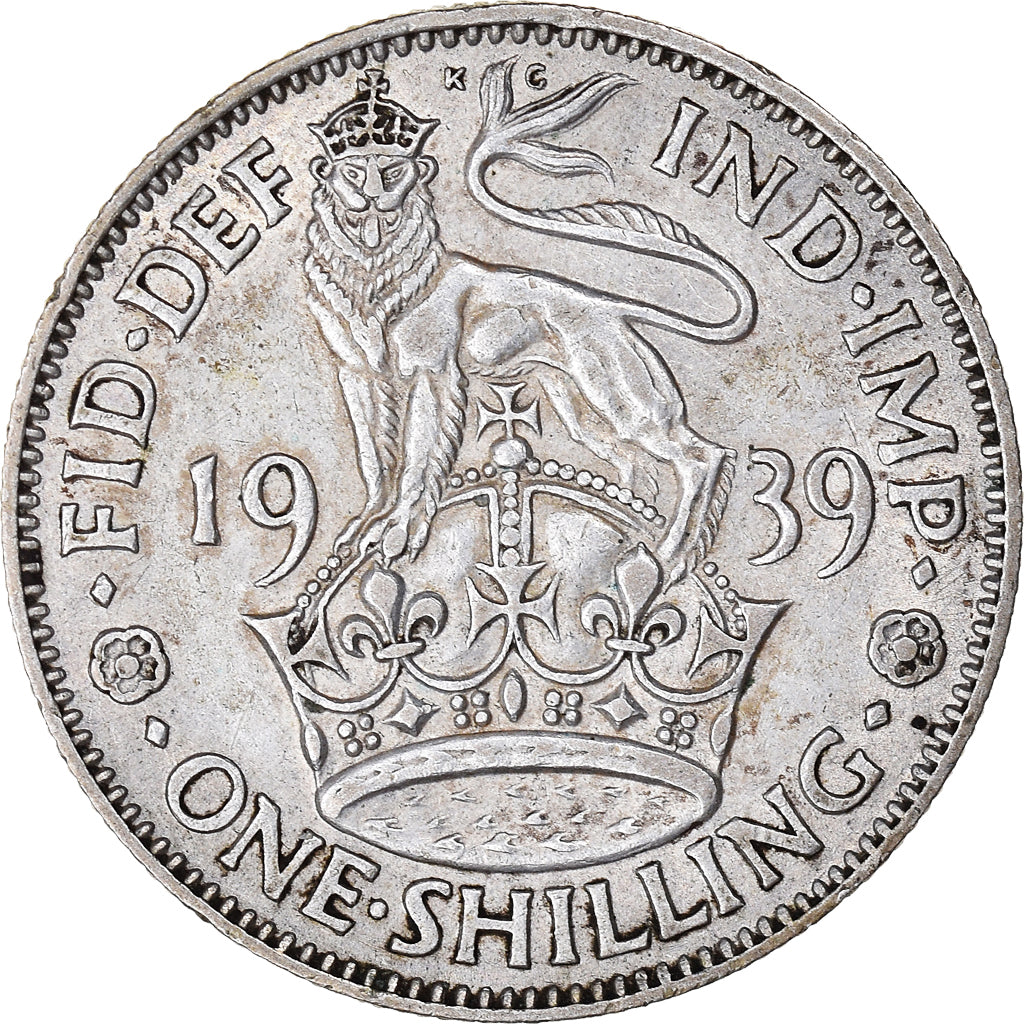 Coin, Great Britain, George VI, Shilling, 1939, EF(40-45), Silver, KM:853