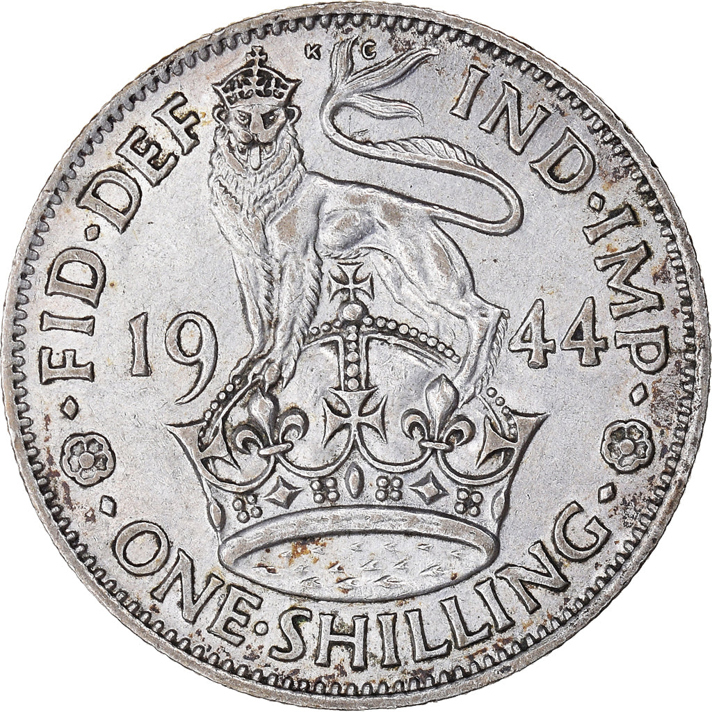 Coin, Great Britain, George VI, Shilling, 1944, EF(40-45), Silver, KM:853
