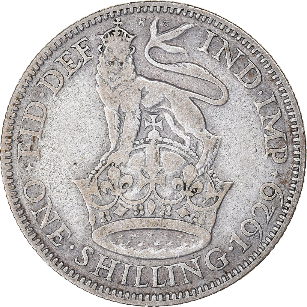 Coin, Great Britain, George V, Shilling, 1929, VF(30-35), Silver, KM:833
