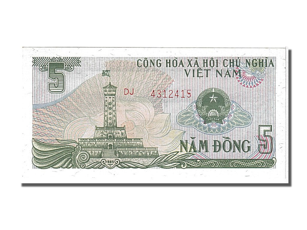 Banknote, Viet Nam, 5 D<ox>ng, 1985, UNC(65-70)