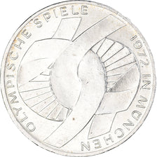 Moeda, ALEMANHA - REPÚBLICA FEDERAL, 10 Mark, 1972, Munich, AU(55-58), Prata