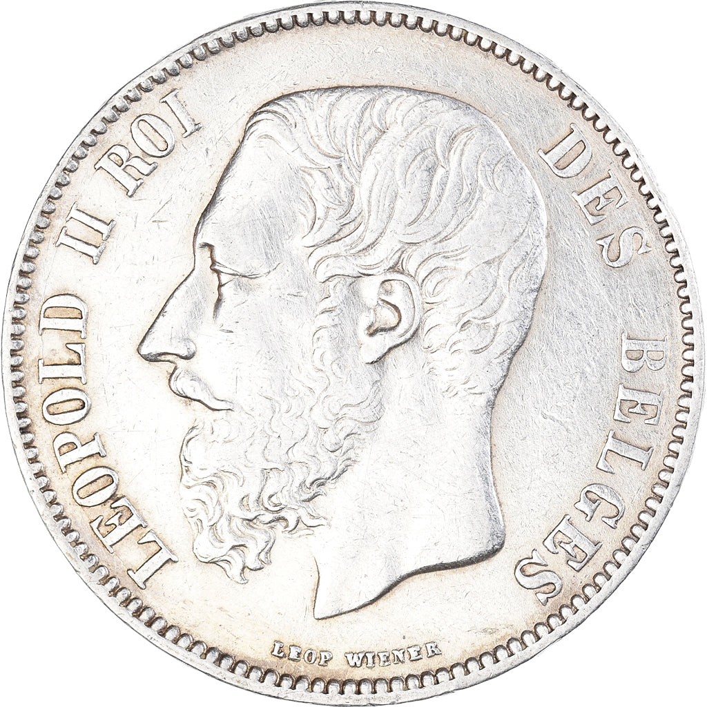 Monnaie, Belgique, Leopold II, 5 Francs, 5 Frank, 1870, TTB, Argent, KM:24