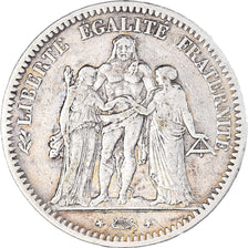 Coin, France, Hercule, 5 Francs, 1848, Paris, VF(30-35), Silver, KM:756.1