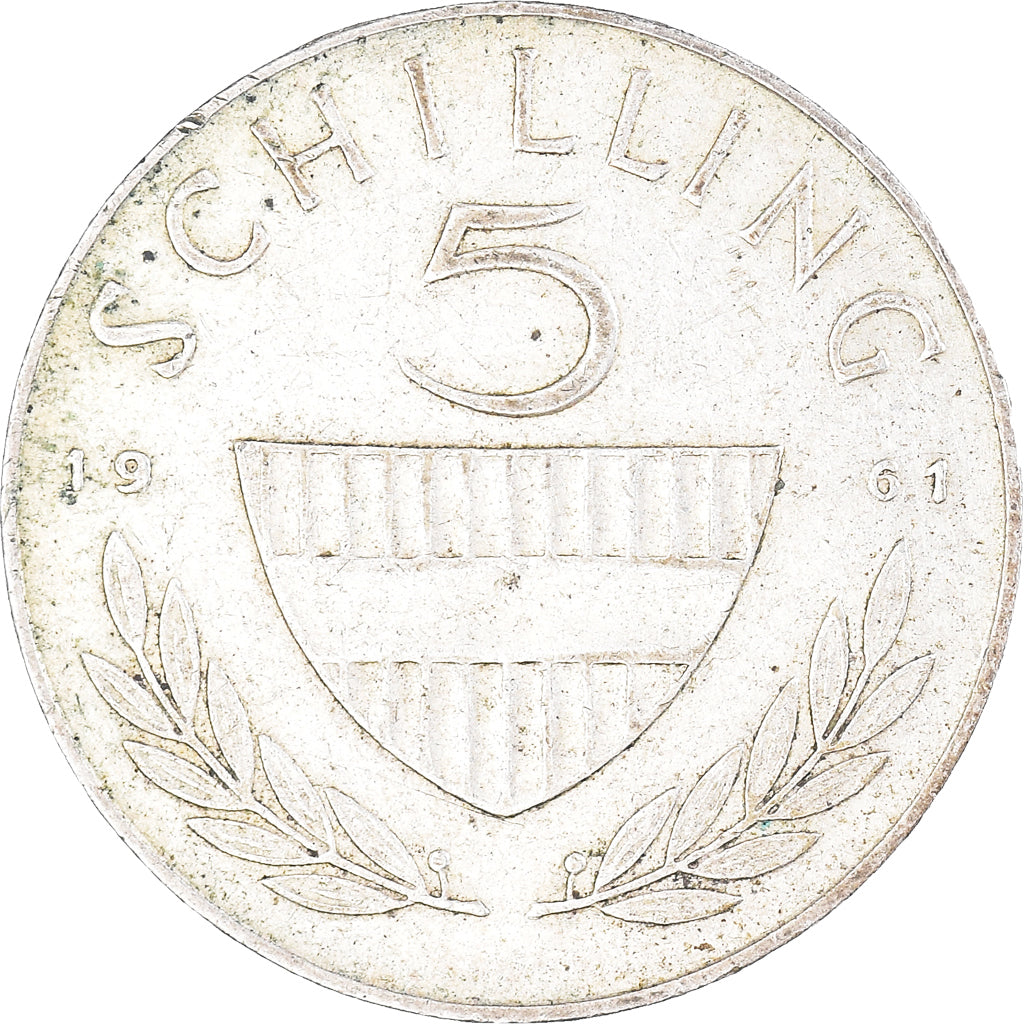 Moneta, Austria, 5 Schilling, 1961, BB, Argento, KM:2889