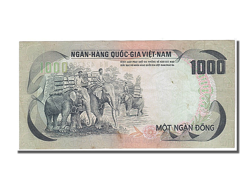 Banknote, South Viet Nam, 1000 D<ox>ng, 1972, UNC(65-70)