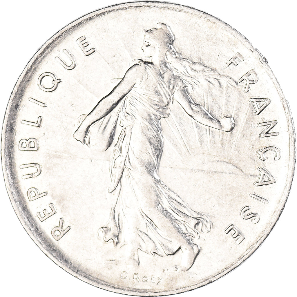 Moneda, Francia, Semeuse, 5 Francs, 1978, Paris, MBC+, Níquel recubierto de