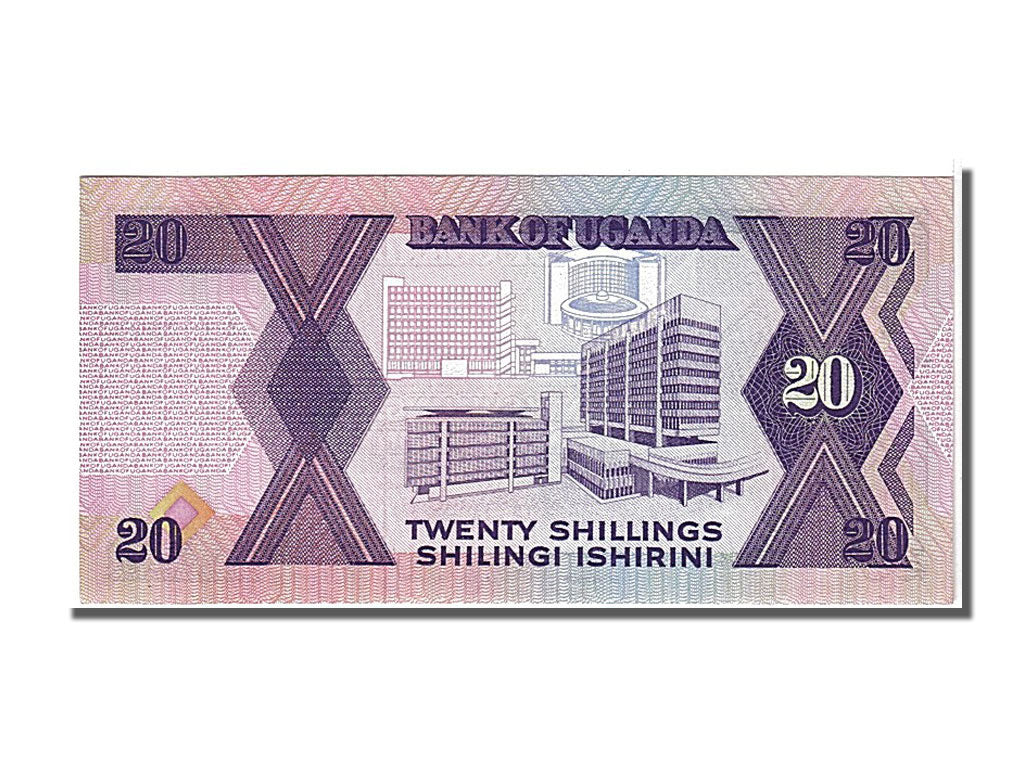 Banconote, Uganda, 20 Shillings, 1988, FDS