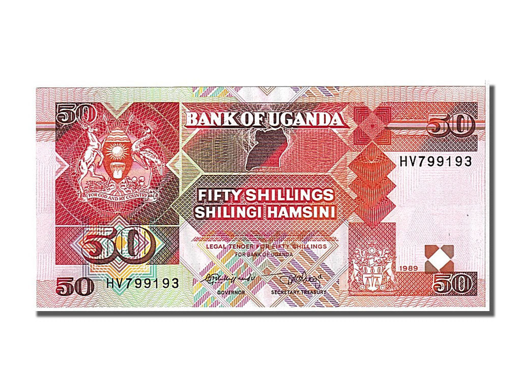 Banknote, Uganda, 50 Shillings, 1989, UNC(65-70)