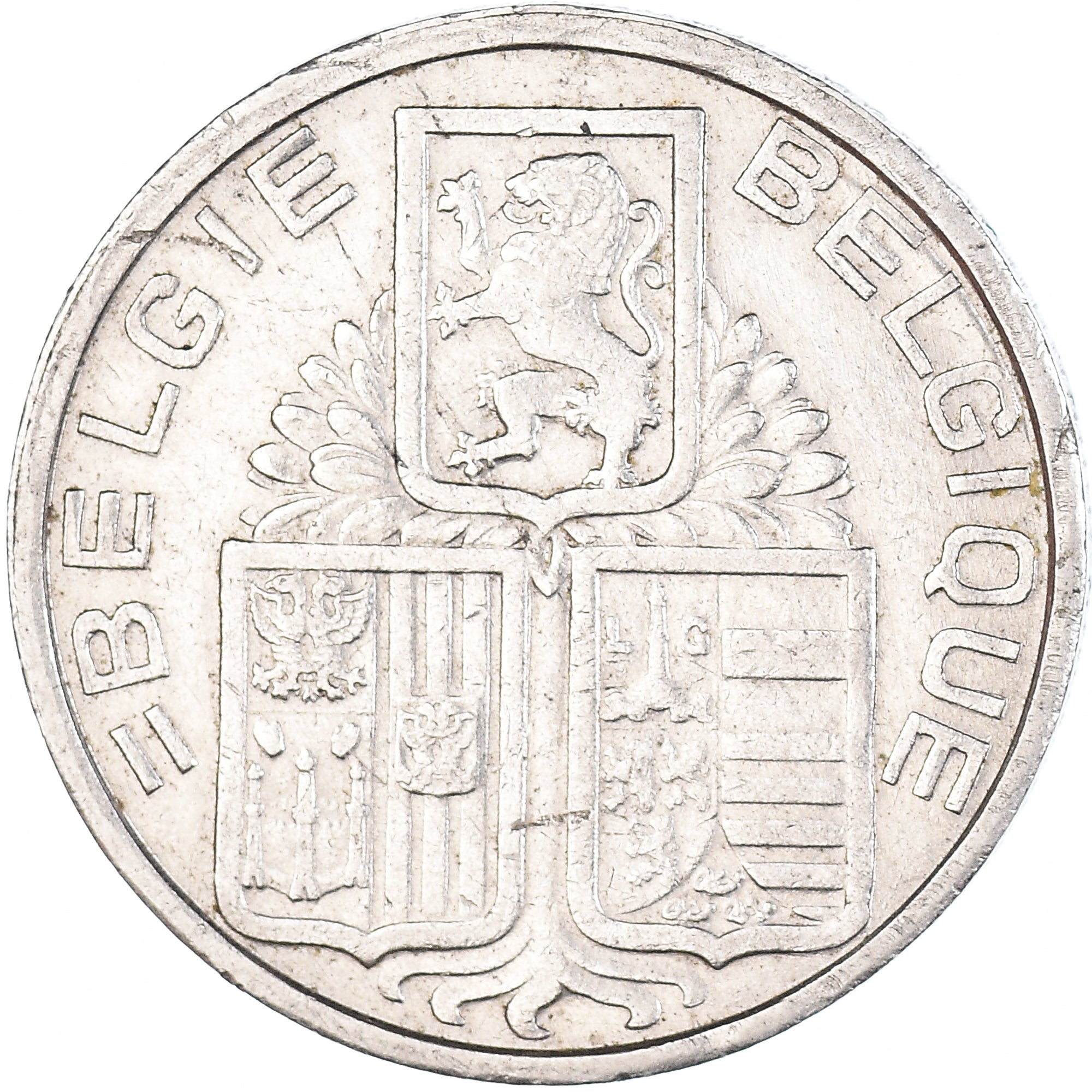 Moneda, Bélgica, Leopold III, 5 Francs, 5 Frank, 1939, MBC, Níquel, KM:117.2