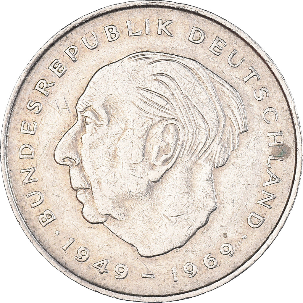 Munten, Federale Duitse Republiek, 2 Mark, 1972, Stuttgart, ZF, Copper-Nickel