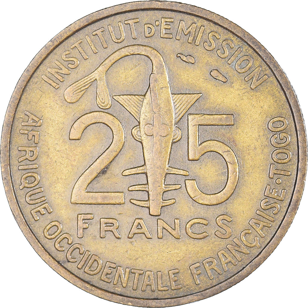Münze, French West Africa, 25 Francs, 1957, Paris, SS, Aluminum-Bronze, KM:9
