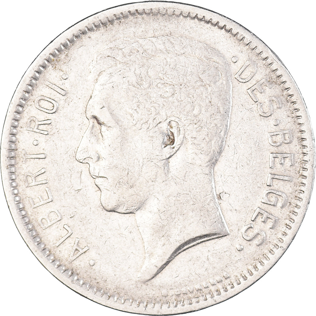 Coin, Belgium, Albert I, 5 Francs, 5 Frank, 1930, Position A, EF(40-45), Nickel