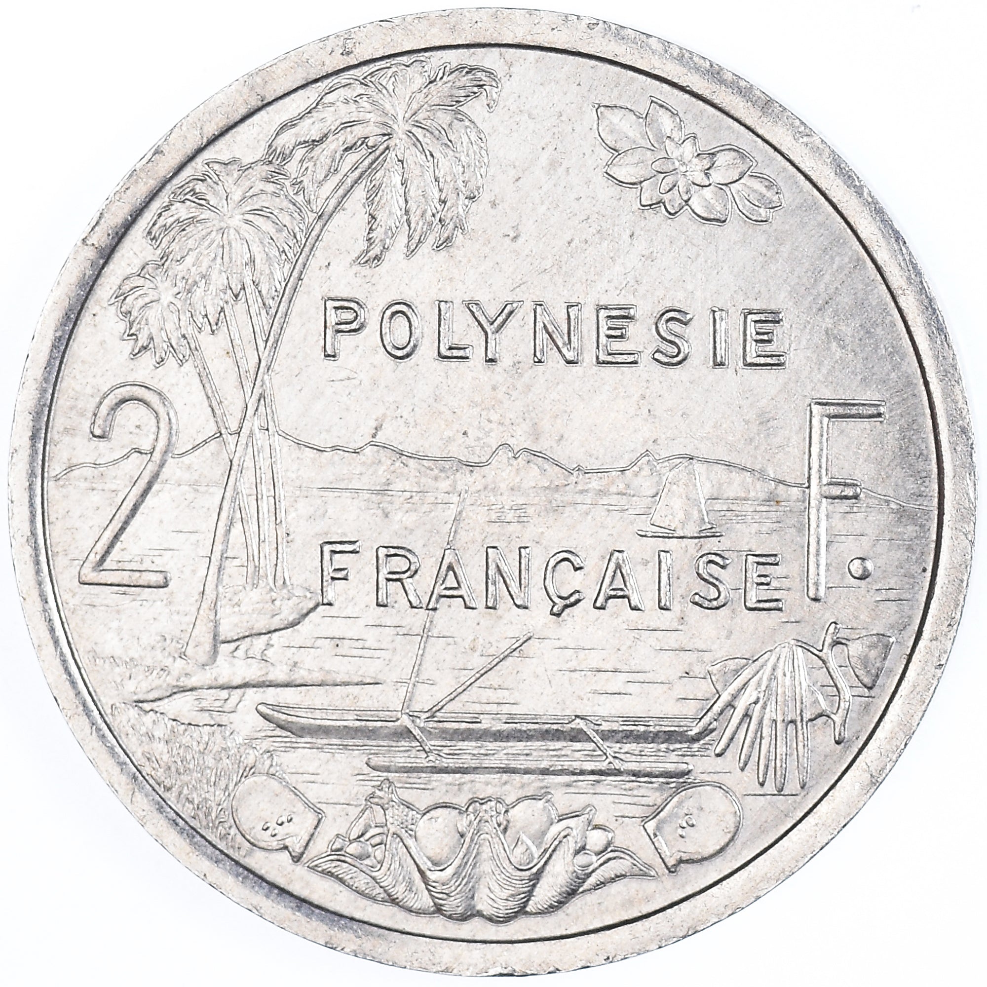 Münze, French Polynesia, 2 Francs, 1991, Paris, VZ, Aluminium, KM:10