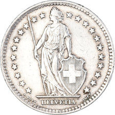 Munten, Zwitserland, 2 Francs, 1943, Bern, ZF+, Zilver, KM:21