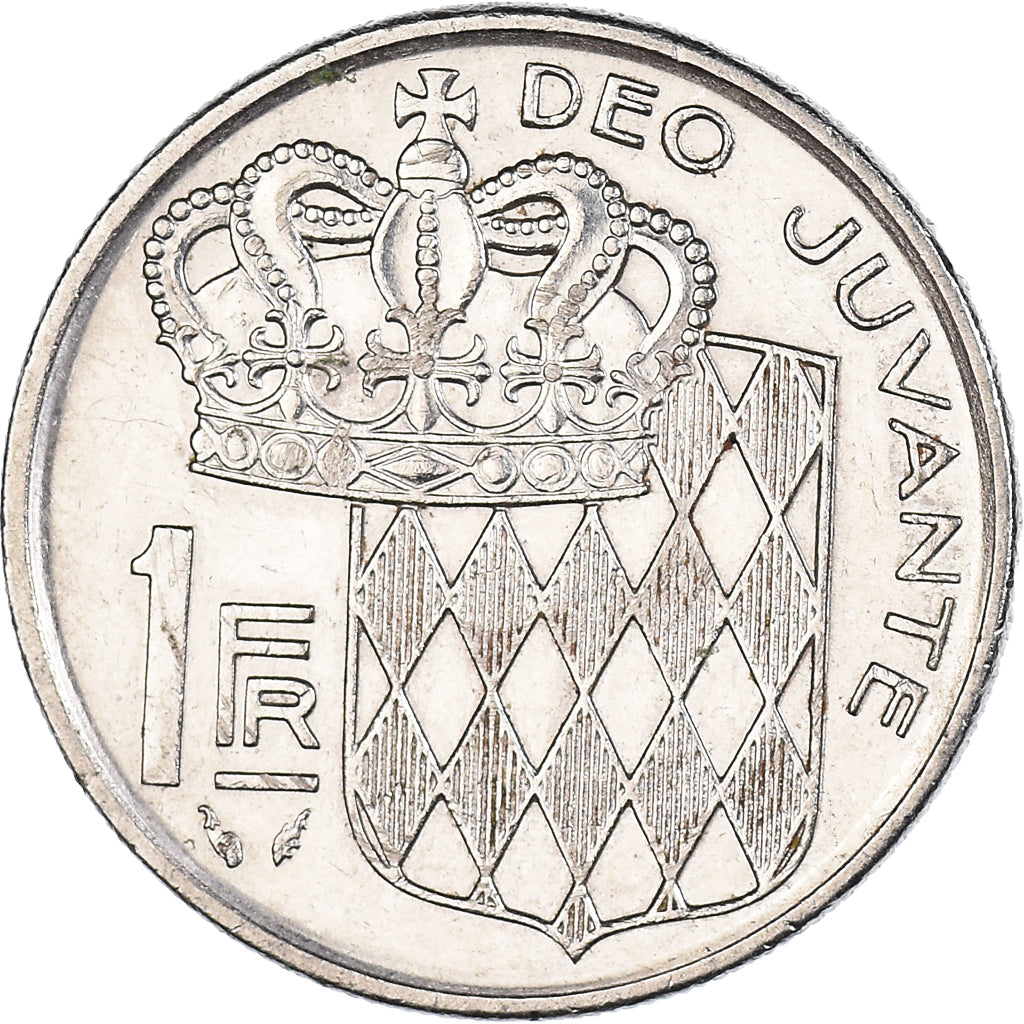 Moeda, Mónaco, Rainier III, Franc, 1979, AU(55-58), Níquel, KM:140, Gadoury:MC